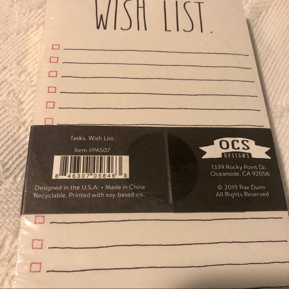 Rae Dunn Tasks & Wish List Notepad Set - Picture 5 of 5